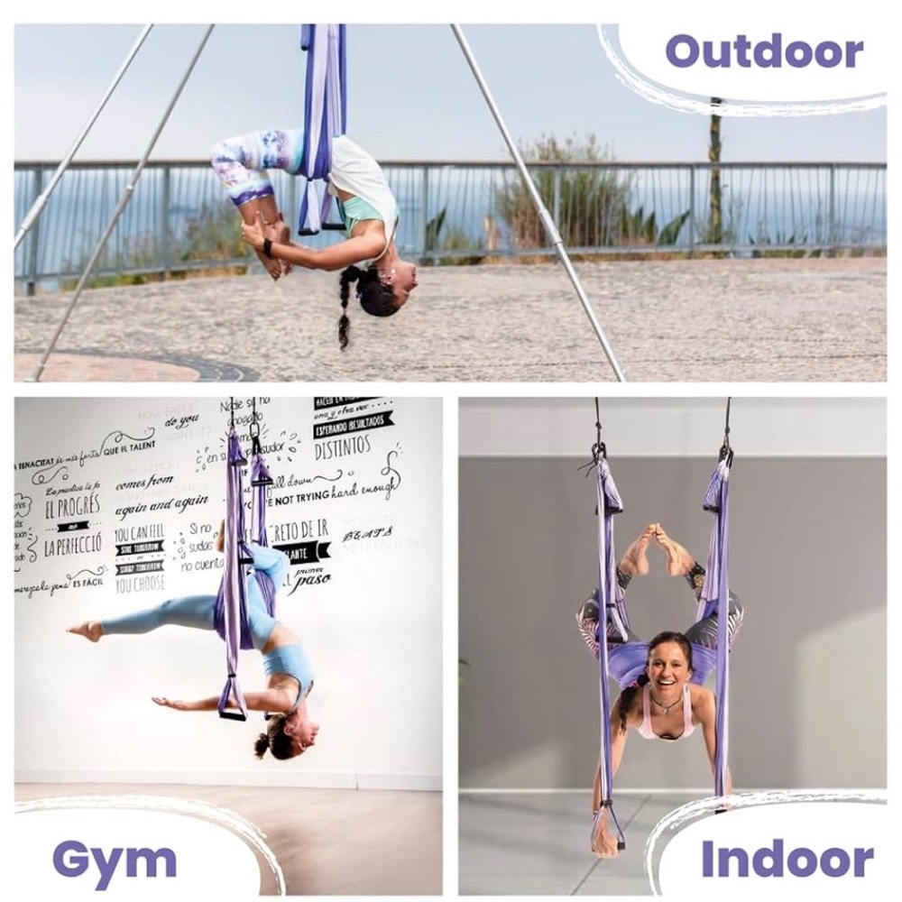 Aerial Yoga Hammock Lavender 
Yoga body